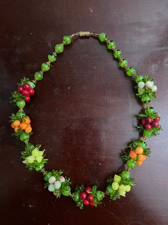 Murano Jewelry - Murano fruit salad necklace
